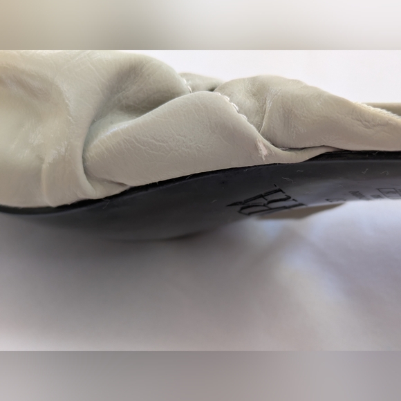 NWT ZARA Khaki Green Square Open Peep Toe Mule Sandal w/ Kitten Heel Size 6.5 - Picture 2 of 10